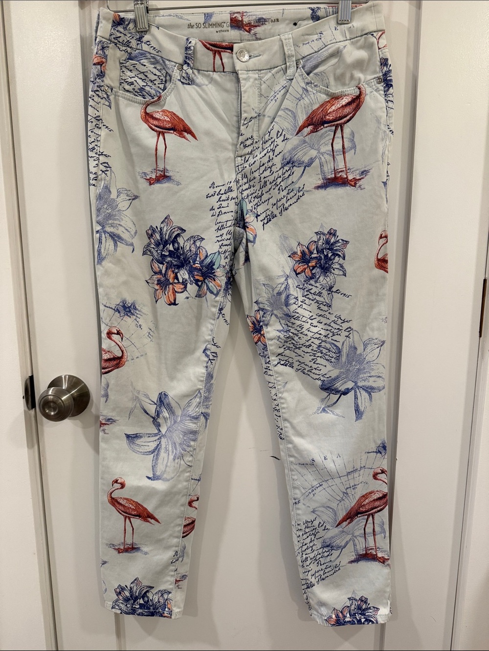 Chico’s Enchanted Island Girlfriend Slim Pants